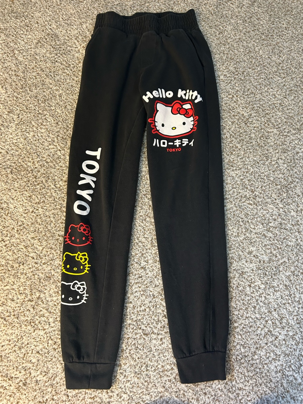 Hello Kitty Black Jogger Pants